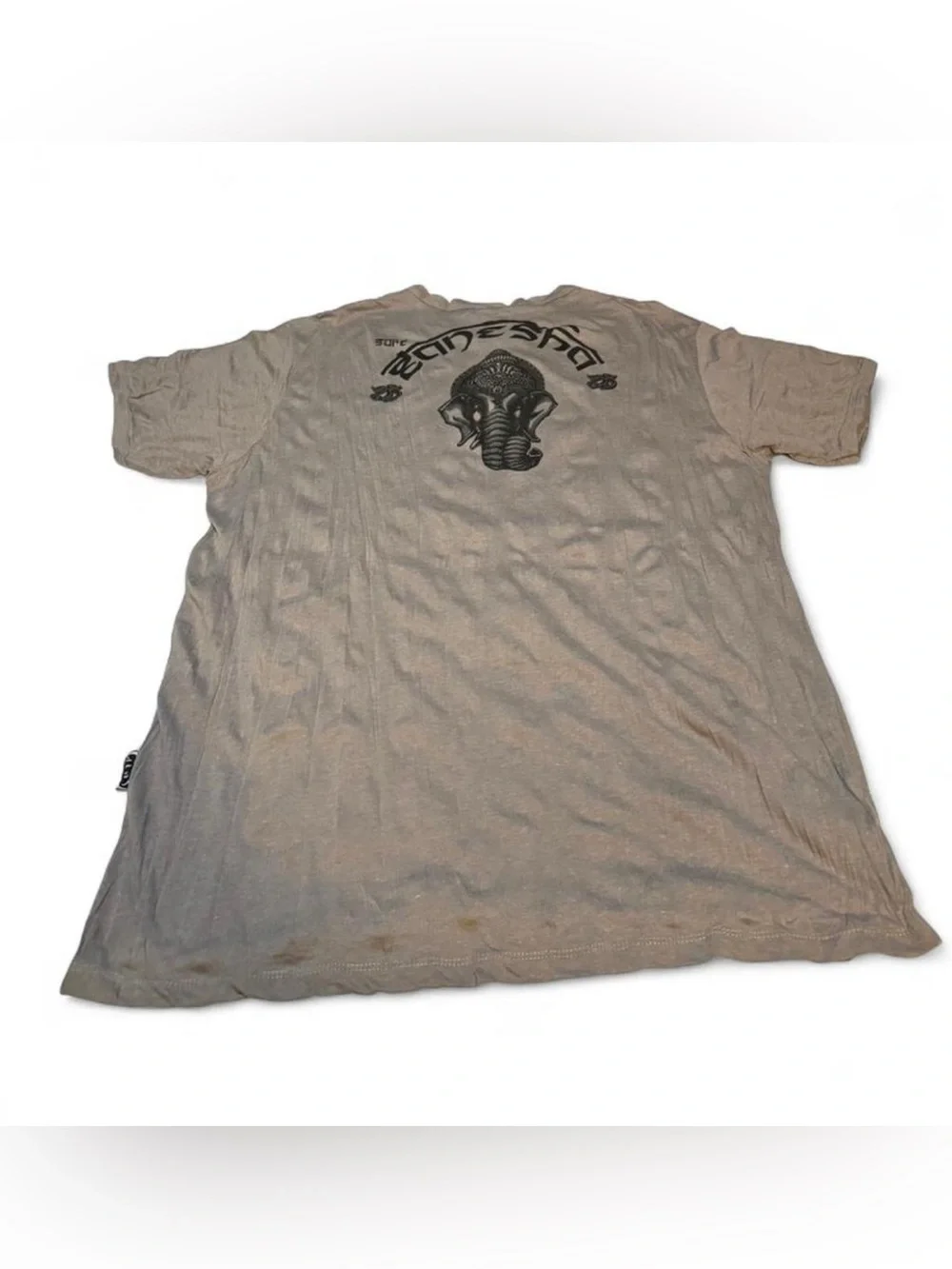 Sure designs Elephant Graphic Tee in Taupe and Black - Picture 6 of 7